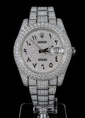 Date Just 41 - Full Iced Arabic Dial