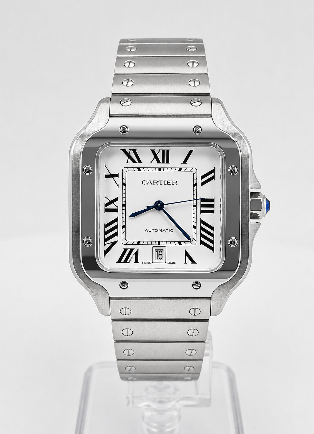 Square 40 White Dial Classic