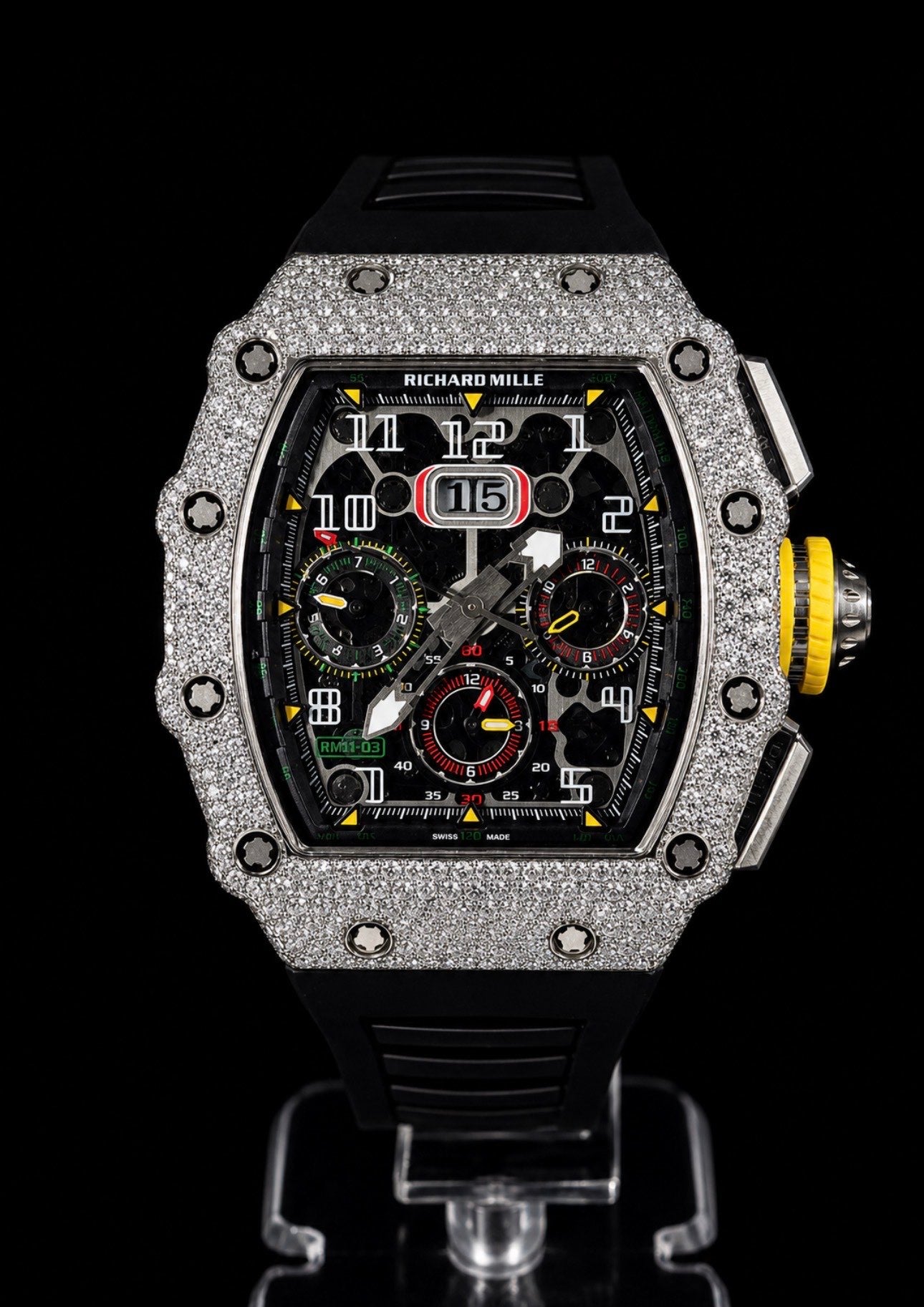 Flyback Chronograph Iced Black Strap