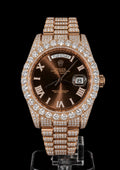 Day Date 40 Rose Gold Iced Chocolate Dial