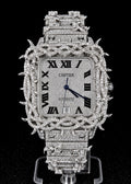 Square 40 Full Iced Spike Silver