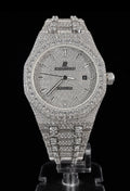 Royal 41 Full Iced Silver Baguette