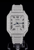 Square 40 Full Iced Grand Bezel Silver